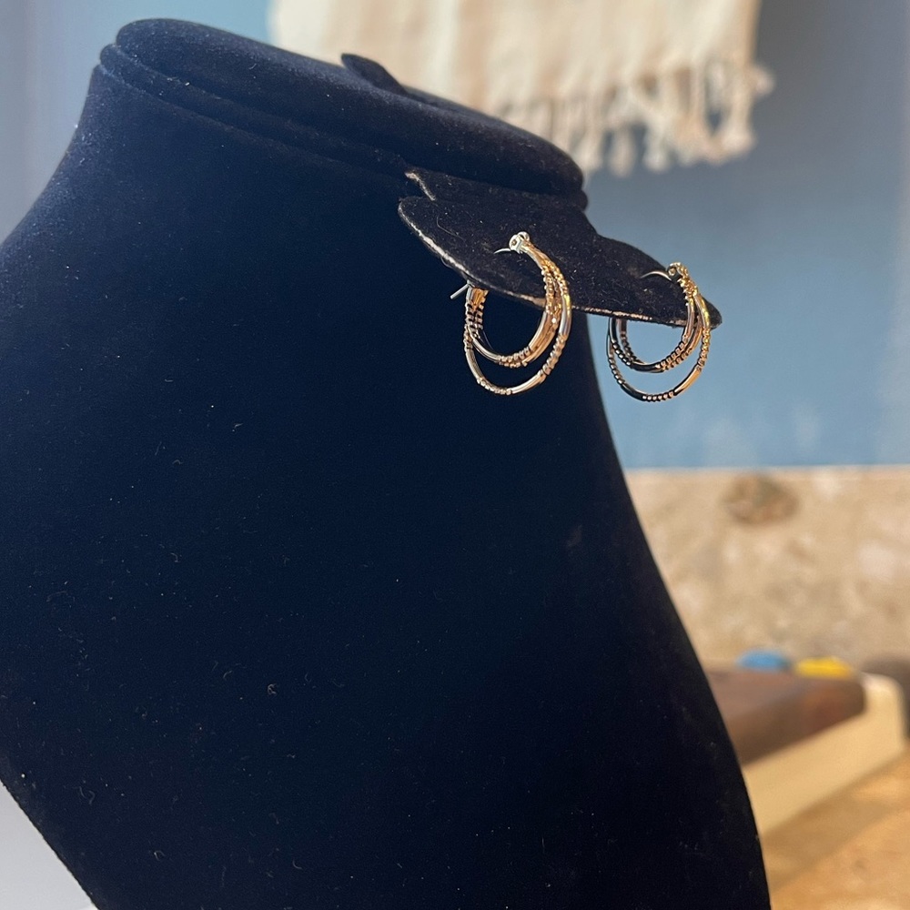 Gold Hoop‎ Earrings